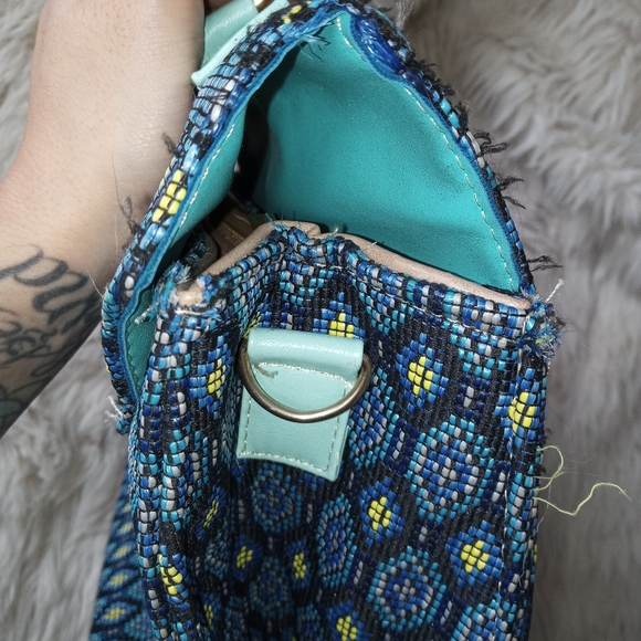 Textile hand bag made in Mexico - colorful purse - Picture 7 of 14